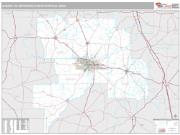 Albany Metro Area <br /> Wall Map <br /> Premium Style 2024 Map