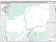 Anchorage Metro Area <br /> Wall Map <br /> Premium Style 2024 Map
