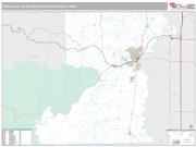 Corvallis Metro Area <br /> Wall Map <br /> Premium Style 2024 Map