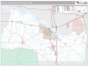 Decatur Metro Area <br /> Wall Map <br /> Premium Style 2024 Map