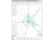 Decatur Metro Area <br /> Wall Map <br /> Premium Style 2024 Map