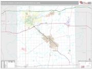 Elkhart-Goshen Metro Area <br /> Wall Map <br /> Premium Style 2024 Map