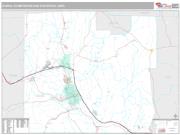 Elmira Metro Area <br /> Wall Map <br /> Premium Style 2024 Map