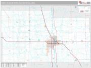 Fargo Metro Area <br /> Wall Map <br /> Premium Style 2024 Map