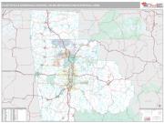 Fayetteville-Springdale-Rogers Metro Area <br /> Wall Map <br /> Premium Style 2024 Map