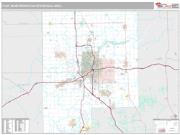 Flint Metro Area <br /> Wall Map <br /> Premium Style 2024 Map