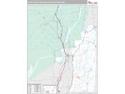 Glens Falls Metro Area <br /> Wall Map <br /> Premium Style 2024 Map