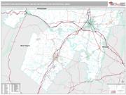Hagerstown-Martinsburg Metro Area <br /> Wall Map <br /> Premium Style 2024 Map