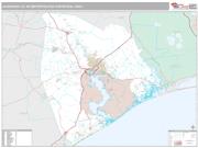 Jacksonville Metro Area <br /> Wall Map <br /> Premium Style 2024 Map