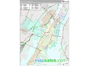 Jersey City Metro Area <br /> Wall Map <br /> Premium Style 2024 Map