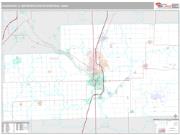 Kankakee Metro Area <br /> Wall Map <br /> Premium Style 2024 Map