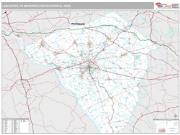 Lancaster Metro Area <br /> Wall Map <br /> Premium Style 2024 Map