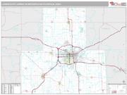 Lansing-East Lansing Metro Area <br /> Wall Map <br /> Premium Style 2024 Map