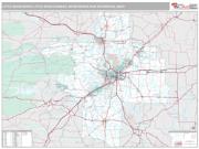 Little Rock-North Little Rock-Conway Metro Area <br /> Wall Map <br /> Premium Style 2024 Map