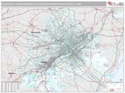 Philadelphia-Camden-Wilmington Metro Area <br /> Wall Map <br /> Premium Style 2024 Map