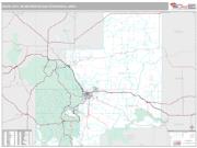Rapid City Metro Area <br /> Wall Map <br /> Premium Style 2024 Map