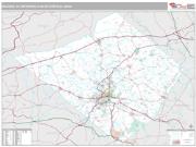 Reading Metro Area <br /> Wall Map <br /> Premium Style 2024 Map