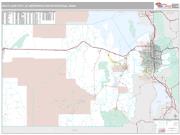 Salt Lake City Metro Area <br /> Wall Map <br /> Premium Style 2024 Map