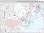 Savannah Metro Area <br /> Wall Map <br /> Premium Style 2024 Map