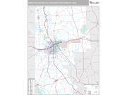 Shreveport-Bossier City Metro Area <br /> Wall Map <br /> Premium Style 2024 Map
