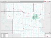 Sioux Falls Metro Area <br /> Wall Map <br /> Premium Style 2024 Map