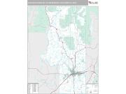 Spokane-Spokane Valley Metro Area <br /> Wall Map <br /> Premium Style 2024 Map