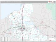 Syracuse Metro Area <br /> Wall Map <br /> Premium Style 2024 Map