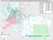 Tacoma Metro Area <br /> Wall Map <br /> Premium Style 2024 Map