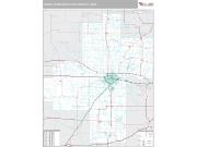 Topeka Metro Area <br /> Wall Map <br /> Premium Style 2024 Map