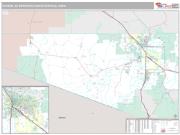 Tucson Metro Area <br /> Wall Map <br /> Premium Style 2024 Map