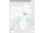 Tuscaloosa Metro Area <br /> Wall Map <br /> Premium Style 2024 Map