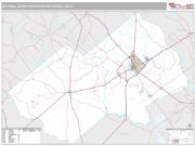 Victoria Metro Area <br /> Wall Map <br /> Premium Style 2024 Map