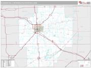 Bloomington Metro Area <br /> Wall Map <br /> Premium Style 2024 Map
