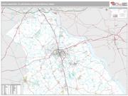 York-Hanover Metro Area <br /> Wall Map <br /> Premium Style 2024 Map