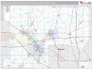 Youngstown-Warren-Boardman Metro Area <br /> Wall Map <br /> Premium Style 2024 Map