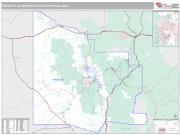 Prescott Metro Area <br /> Wall Map <br /> Premium Style 2024 Map