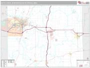Battle Creek Metro Area <br /> Wall Map <br /> Premium Style 2024 Map