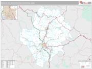 Beckley Metro Area <br /> Wall Map <br /> Premium Style 2024 Map