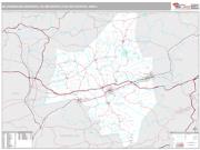 Bloomsburg-Berwick Metro Area <br /> Wall Map <br /> Premium Style 2024 Map