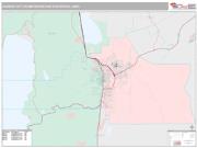 Carson City Metro Area <br /> Wall Map <br /> Premium Style 2024 Map