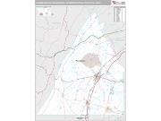 Chambersburg-Waynesboro Metro Area <br /> Wall Map <br /> Premium Style 2024 Map