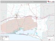 Crestview-Fort Walton Beach-Destin Metro Area <br /> Wall Map <br /> Premium Style 2024 Map