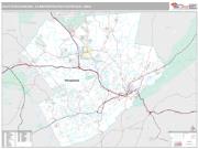 East Stroudsburg Metro Area <br /> Wall Map <br /> Premium Style 2024 Map
