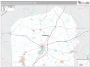 Gettysburg Metro Area <br /> Wall Map <br /> Premium Style 2024 Map