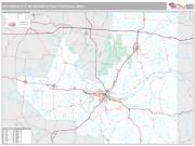 Jefferson City Metro Area <br /> Wall Map <br /> Premium Style 2024 Map