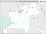 Lewiston Metro Area <br /> Wall Map <br /> Premium Style 2024 Map