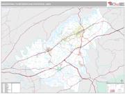 Morristown Metro Area <br /> Wall Map <br /> Premium Style 2024 Map
