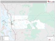 Mount Vernon-Anacortes Metro Area <br /> Wall Map <br /> Premium Style 2024 Map