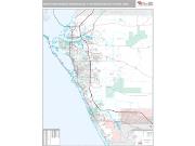 North Port-Sarasota-Bradenton Metro Area <br /> Wall Map <br /> Premium Style 2024 Map