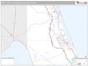 Port St. Lucie Metro Area <br /> Wall Map <br /> Premium Style 2024 Map